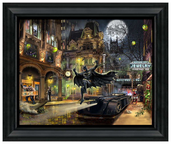 Batman™ Gotham City™ - 19.5" x 23.5" Brushstroke Vignette (Satin Black Frame)