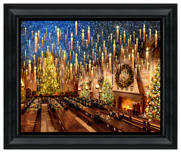 Harry Potter™ Great Hall - 19.5" x 23.5" Brushstroke Vignette (Satin Black Frame)