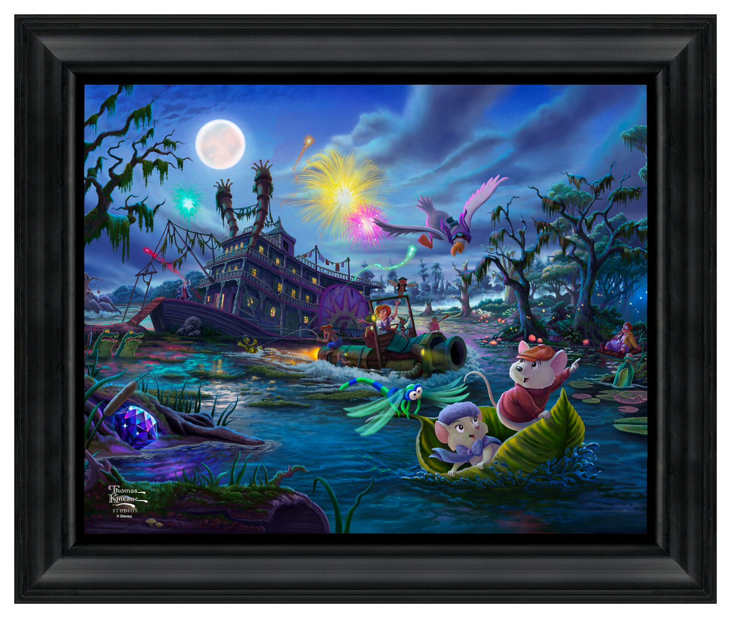 Disney The Rescuers - 19.5" x 23.5" Disney Vignette (Satin Black Frame)