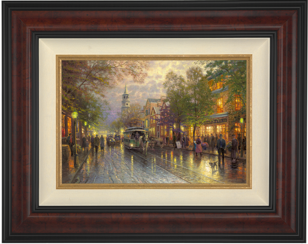 Evening on the Avenue - Framed Limited Edition Canvas (PP - Publisher Proof) - 34" x 46"