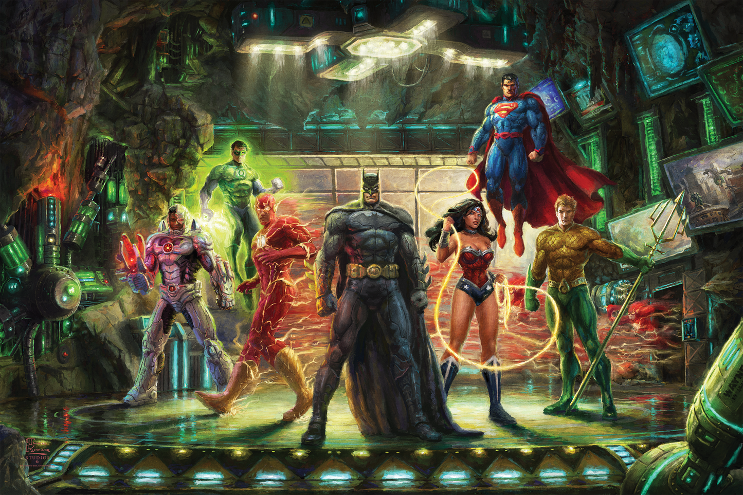 The Justice League™ - Limited Edition Canvas (SN - Standard Numbered) - 27.5" x 36.5"