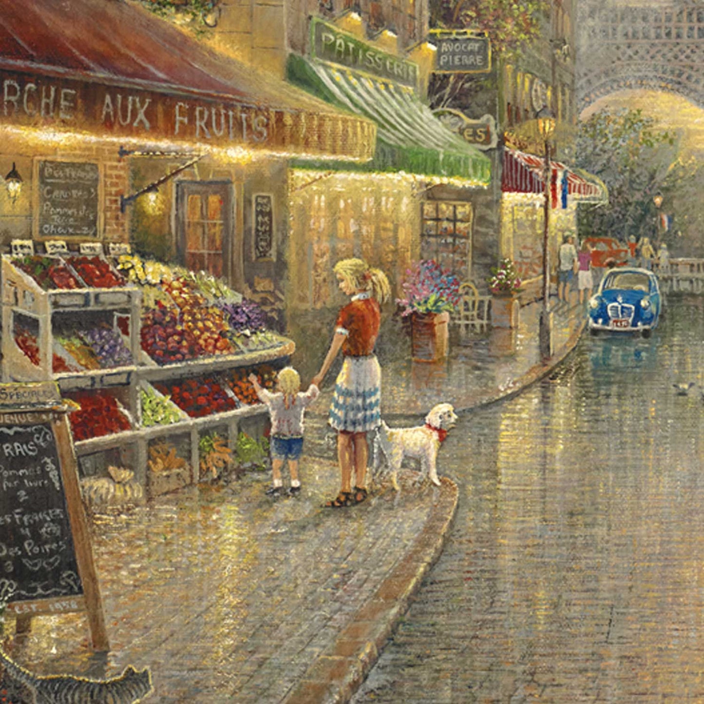 Paris Cafe - Framed Limited Edition Canvas (SN - Standard Numbered) - 34.5" x 46.5"