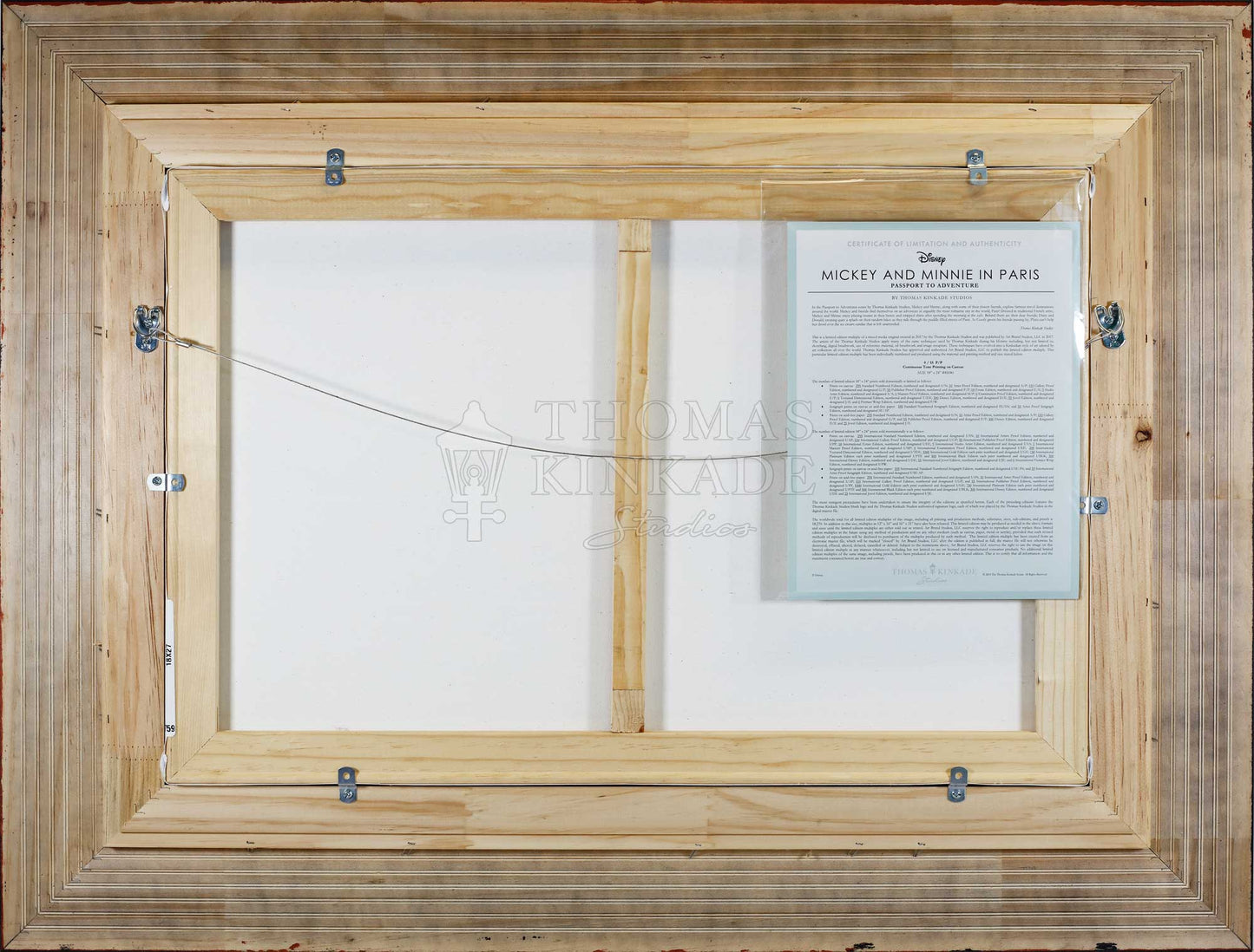 Mickey and Minnie in Paris - Framed Limited Edition Canvas (PP - Publisher Proof) - 28"x 34"