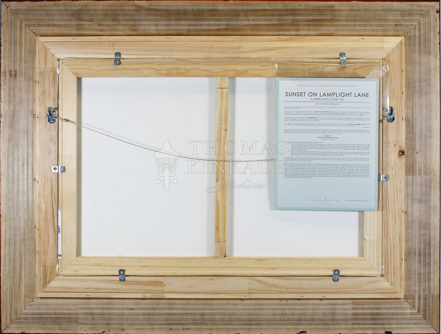 Sunset on Lamplight Lane - Framed Limited Edition Canvas (SN - Standard Numbered) - 34.5" x 46.5"