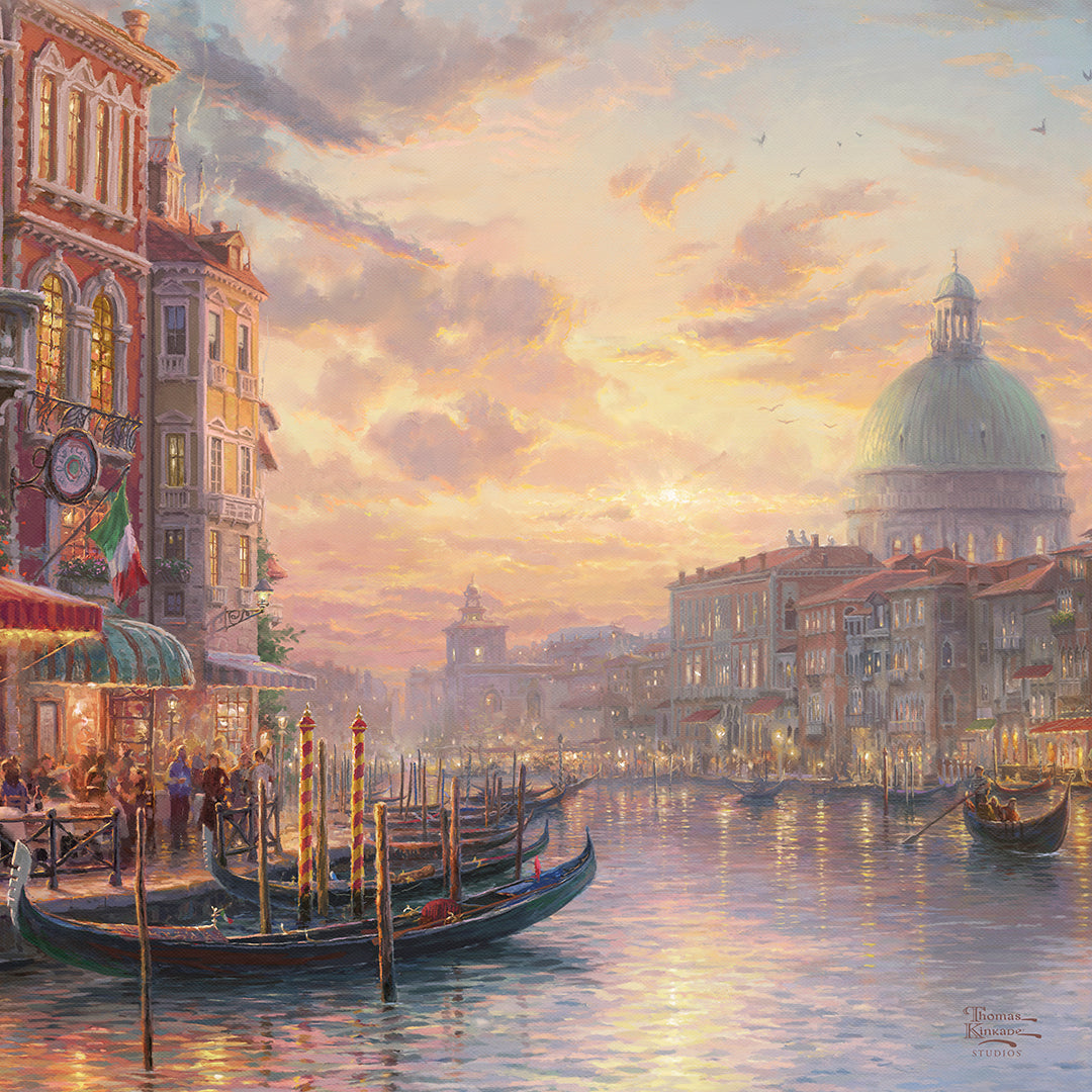 Venetian Cafe - 14" x 14" Gallery Wrapped Canvas