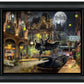 Batman™ Gotham City™ - 19.5" x 23.5" Brushstroke Vignette (Satin Black Frame)