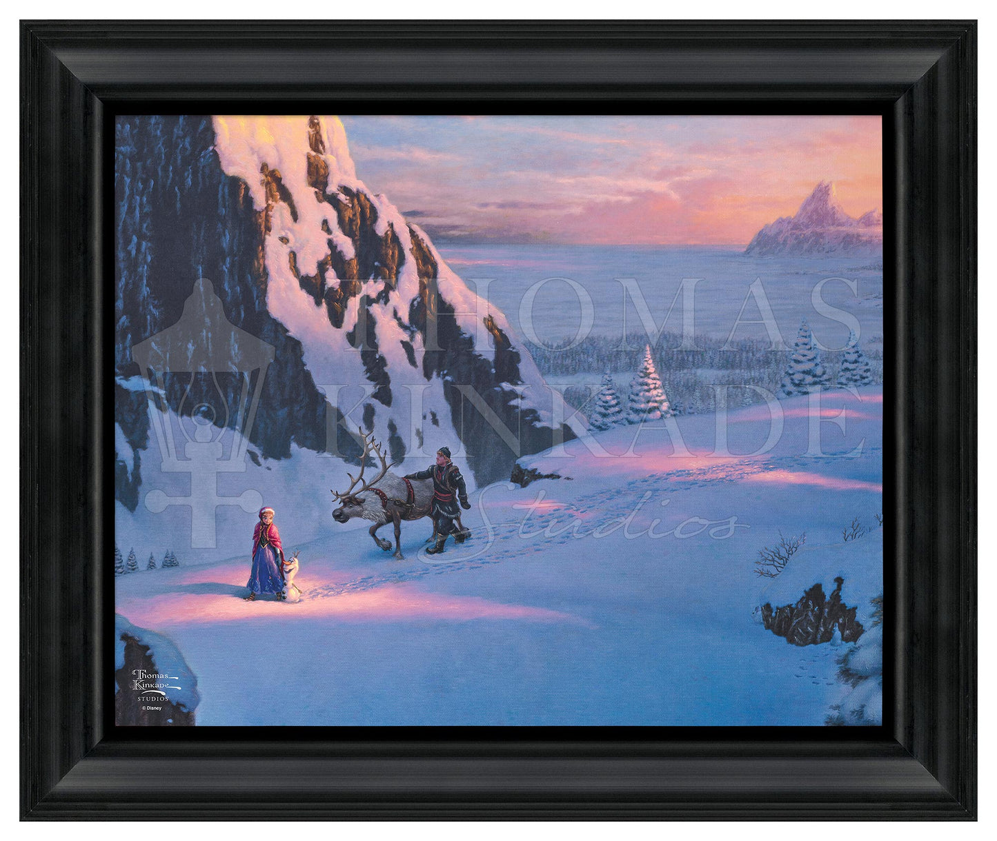 Disney Frozen  - 19.5" x 23.5" Disney Vignette (Satin Black Frame)