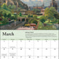 Thomas Kinkade Travels 2026 Deluxe Wall Calendar