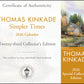 Thomas Kinkade Special Collector's Edition 2026 Deluxe Wall Calendar with Print