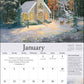 Thomas Kinkade Collector's Scripture Edition 2026 Deluxe Wall Calendar + Print