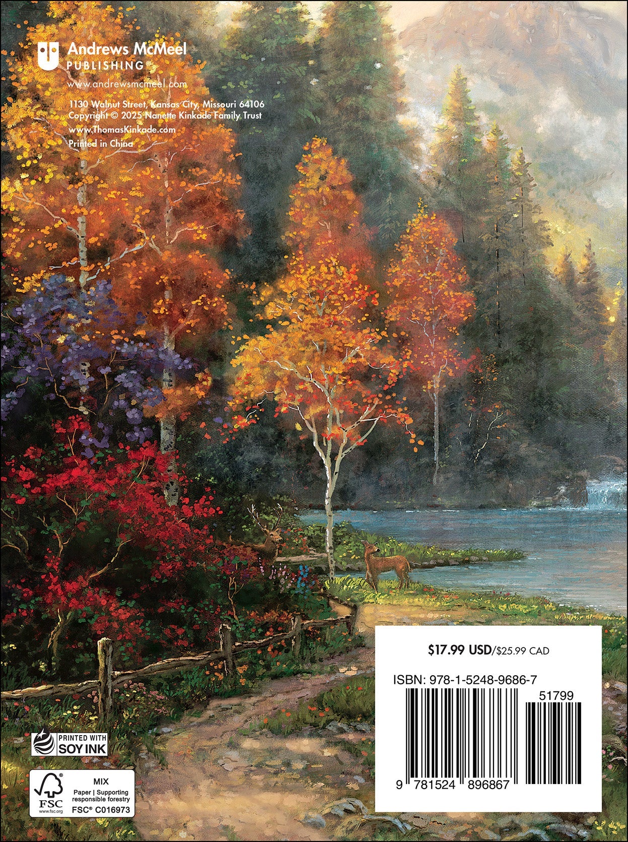 Thomas Kinkade Studios 2026 Monthly/Weekly Engagement Calendar with Scripture