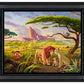 Disney Lion King Remember Who You Are - 19.5" x 23.5" Disney Vignette (Satin Black Frame)