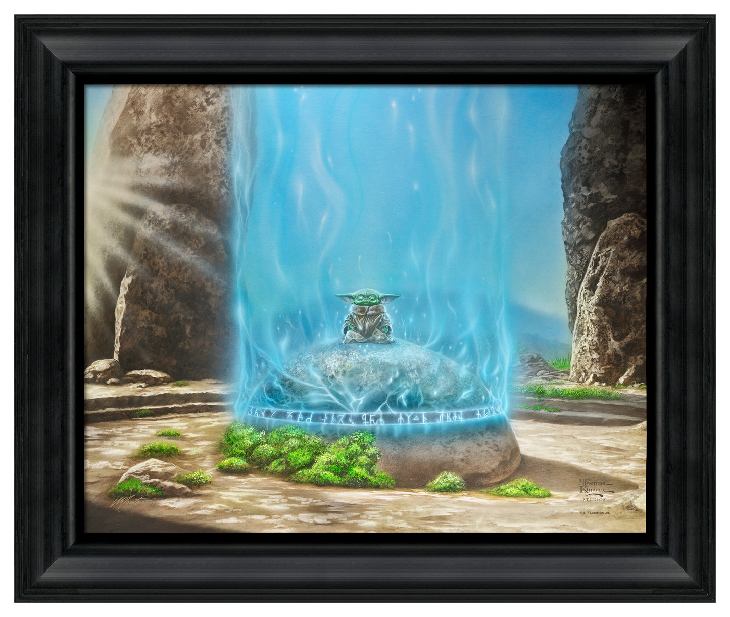 The Mandalorian™ A Force Within - 19.5" x 23.5" Brushstroke Vignette (Satin Black Frame)