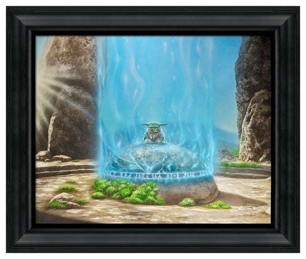 The Mandalorian™ A Force Within - 19.5" x 23.5" Brushstroke Vignette (Satin Black Frame)