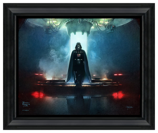 Obi-Wan Kenobi™ Darkness Has Arrived- 19.5" x 23.5" Brushstroke Vignette (Satin Black Frame)