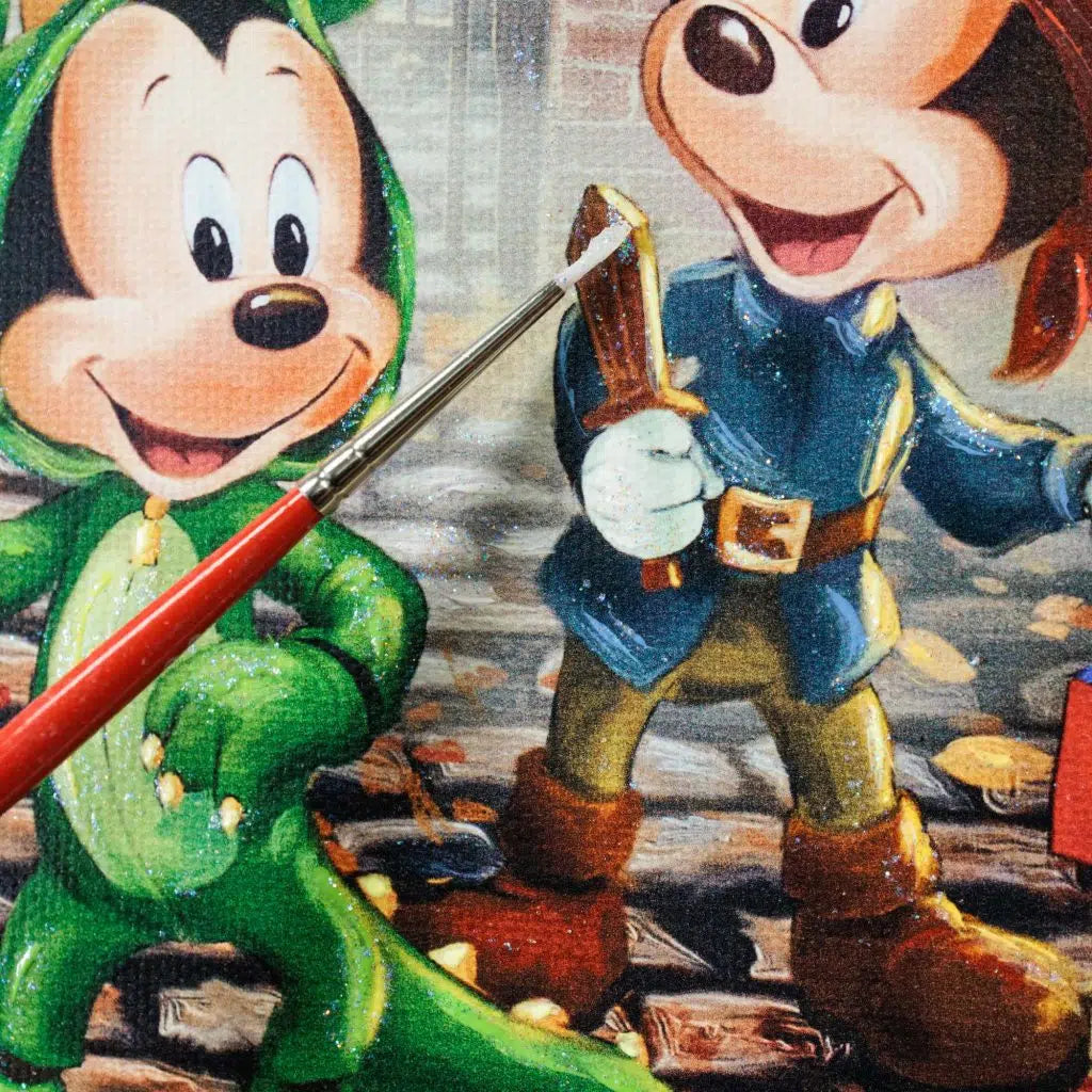 Disney Mickey & Minnie Halloween Fun - Framed Limited Edition Canvas (JE - Jewel Edition) - 28.5" x 37.5"