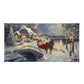 Disney Mickey and Minnie Evening Sleigh Ride - 16" x 31" Gallery Wrapped Canvas