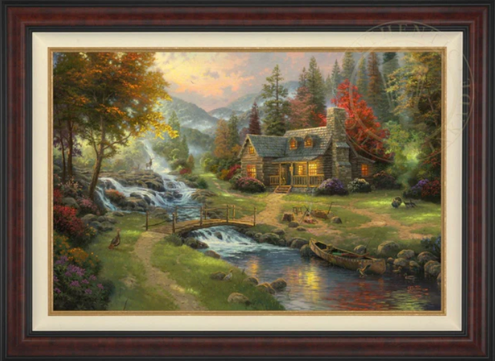 Mountain Paradise - Framed Limited Edition Canvas (SN - Standard Numbered) - 38.5" x 52.5"