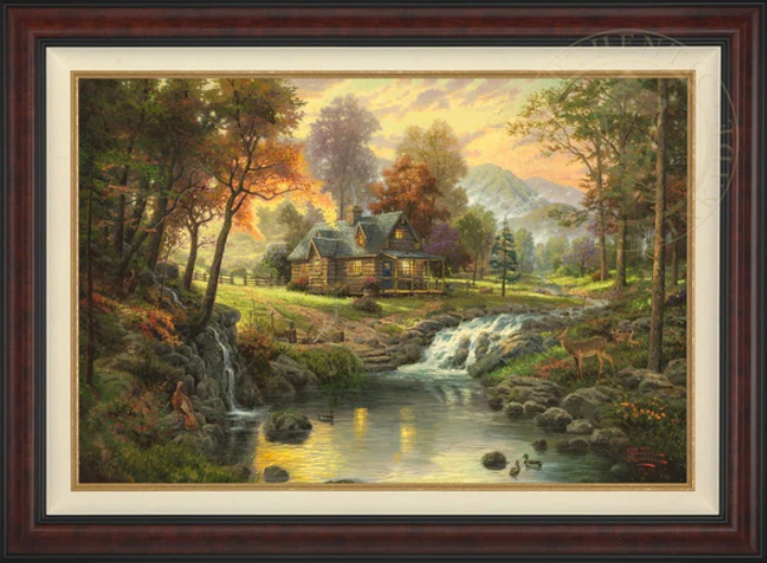 Mountain Retreat - Framed Limited Edition Canvas (SN - Standard Numbered) - 38.5" x 52.5"