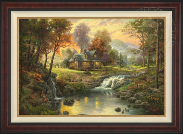 Mountain Retreat - Framed Limited Edition Canvas (SN - Standard Numbered) - 38.5" x 52.5"