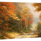 Walk Down Autumn Lane - 16" x 31" Gallery Wrapped Canvas