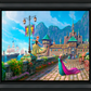 Disney Frozen Celebration in Arendelle  - 19.5" x 23.5" Disney Vignette (Satin Black Frame)