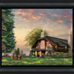 The Dutton House  - 19.5" x 23.5" Brushstroke Vignette (Satin Black Frame)