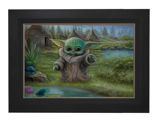 The Mandalorian&trade; - Child's Play - Framed Limited Edition Canvas (SN - Standard Numbered) - 27.5" x 36.5"