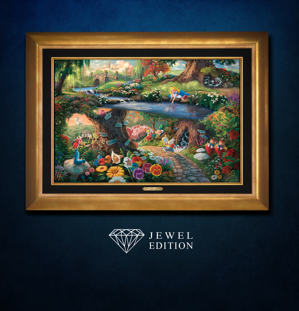 Disney Alice in Wonderland - Framed Limited Edition Canvas (JE - Jewel Edition) - 28.5" x 37.5"