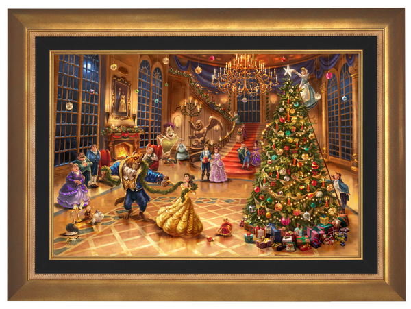 Disney Beauty and the Beast Christmas Celebration - Limited Edition Canvas (PP - Publisher Proof) - 28" x 37"