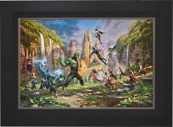 Battle for Wakanda - Framed Limited Edition Canvas (SN - Standard Number) - 27.5" x 36.5"