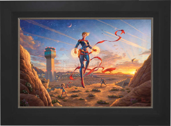 Captain Marvel - Dawn of A New Day - Framed Limited Edition Canvas (SN - Standard Number) - 27.5" x 36.5"