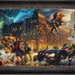 The Dark Knight™ Saves Gotham City™ - Framed Limited Edition Canvas (SN - Standard Number) - 27.5" x 36.5"