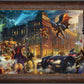 The Dark Knight™ Saves Gotham City™ - Framed Limited Edition Canvas (SN - Standard Number) - 27.5" x 36.5"