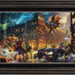 The Dark Knight™ Saves Gotham City™ - Framed Limited Edition Canvas (SN - Standard Number) - 27.5" x 36.5"