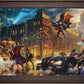 The Dark Knight™ Saves Gotham City™ - Framed Limited Edition Canvas (SN - Standard Number) - 27.5" x 36.5"