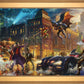 The Dark Knight™ Saves Gotham City™ - Framed Limited Edition Canvas (SN - Standard Number) - 27.5" x 36.5"