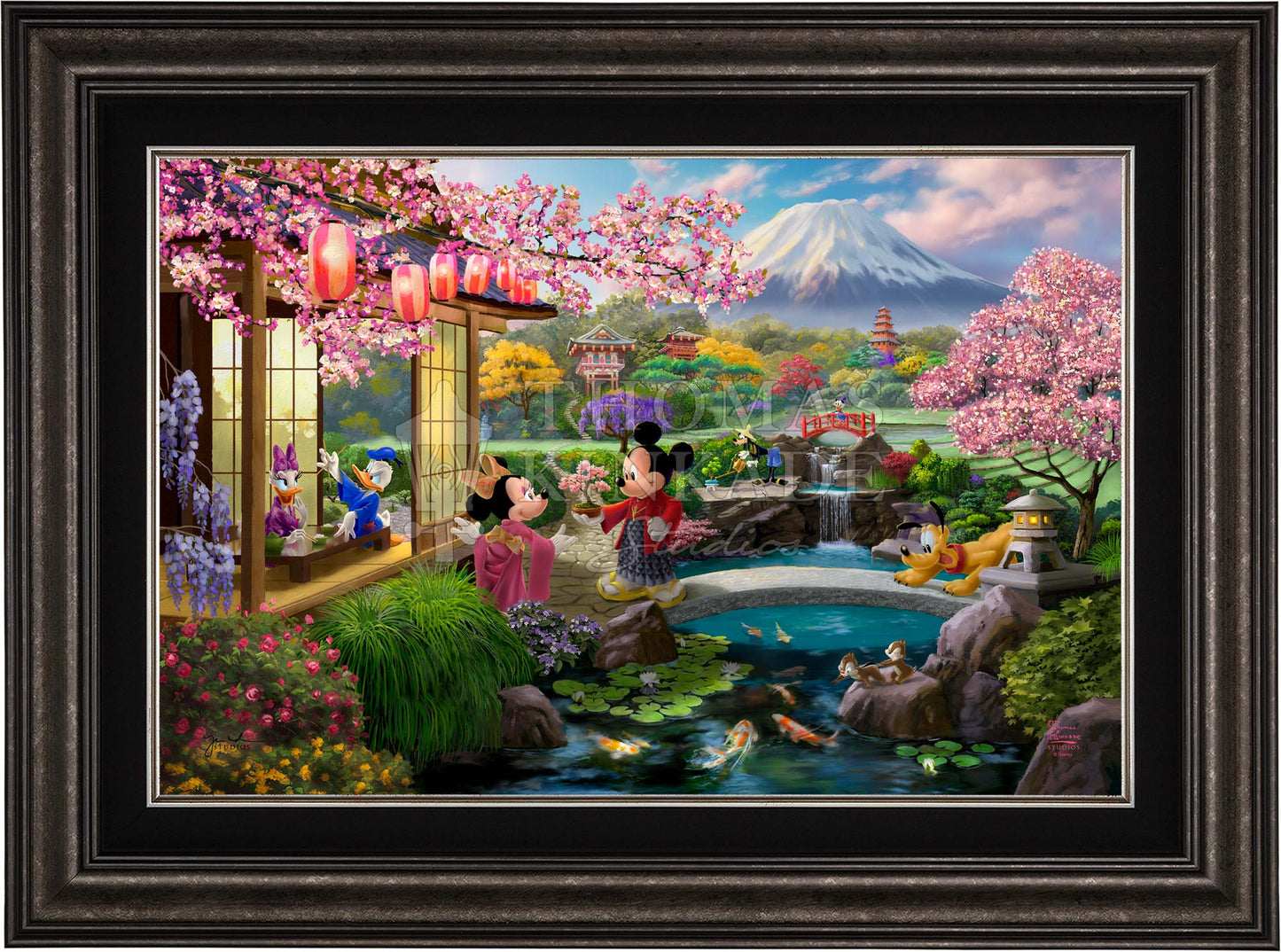 Disney Mickey and Minnie in Japan - Framed Limited Edition Canvas (JE - Jewel Edition) - 28.5" x 37.5"