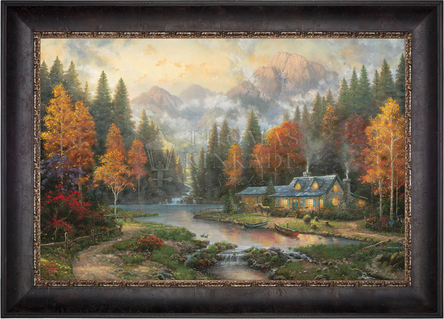 Evening at Autumn Lake - Limited Edition Canvas (PP - Publisher's Proof) - 28"x37"