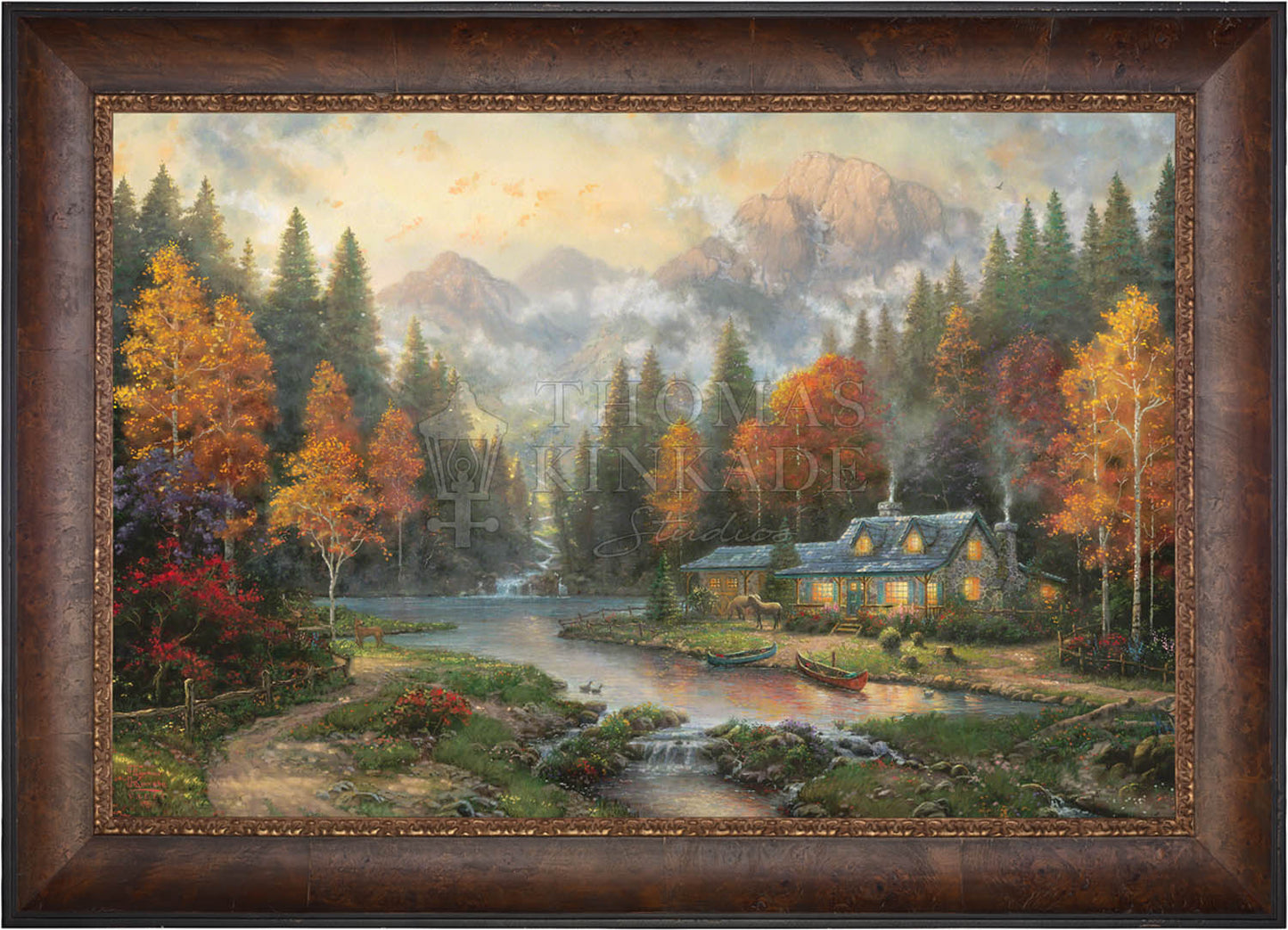 Evening at Autumn Lake - Limited Edition Canvas (PP - Publisher's Proof) - 28"x37"