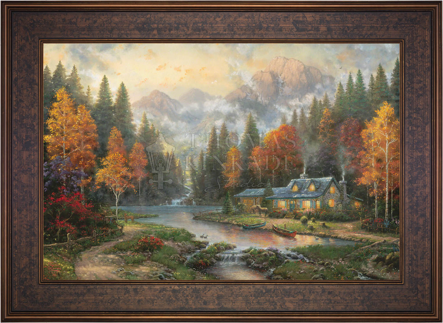 Evening at Autumn Lake - Limited Edition Canvas (PP - Publisher's Proof) - 28"x37"
