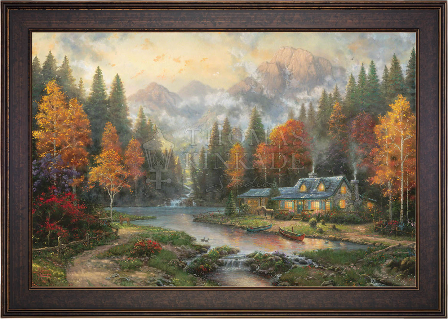 Evening at Autumn Lake - Limited Edition Canvas (PP - Publisher's Proof) - 28"x37"