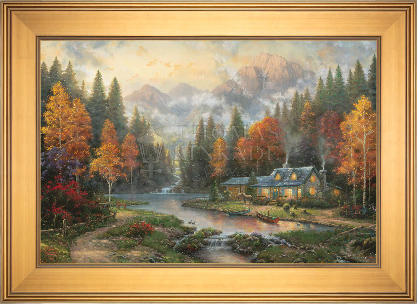Evening at Autumn Lake - Limited Edition Canvas (PP - Publisher's Proof) - 28"x37"