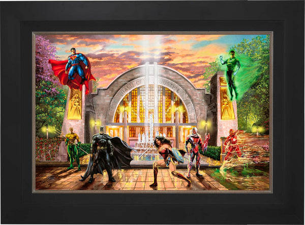 Hall of Justice - Framed Limited Edition Canvas (SN - Standard Number) - 27.5" x 36.5"