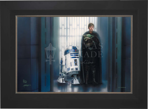 The Mandalorian™ - In Good Hands - Framed Limited Edition Canvas (SN - Standard Number) - 27.5" x 36.5"