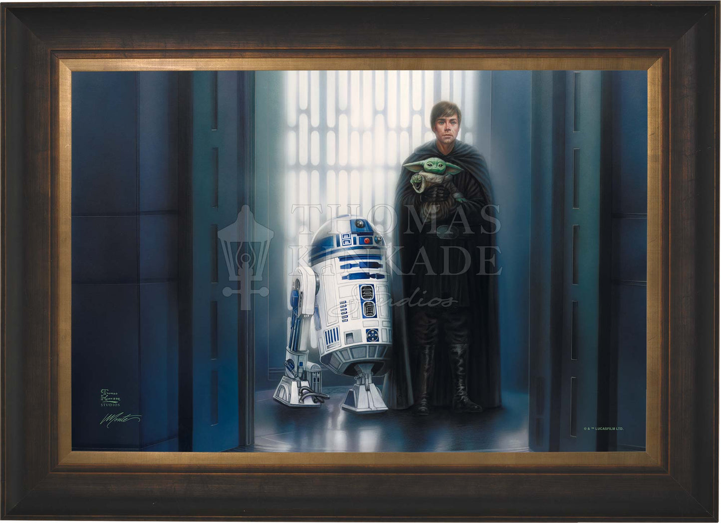 The Mandalorian™ - In Good Hands - Framed Limited Edition Canvas (SN - Standard Number) - 27.5" x 36.5"