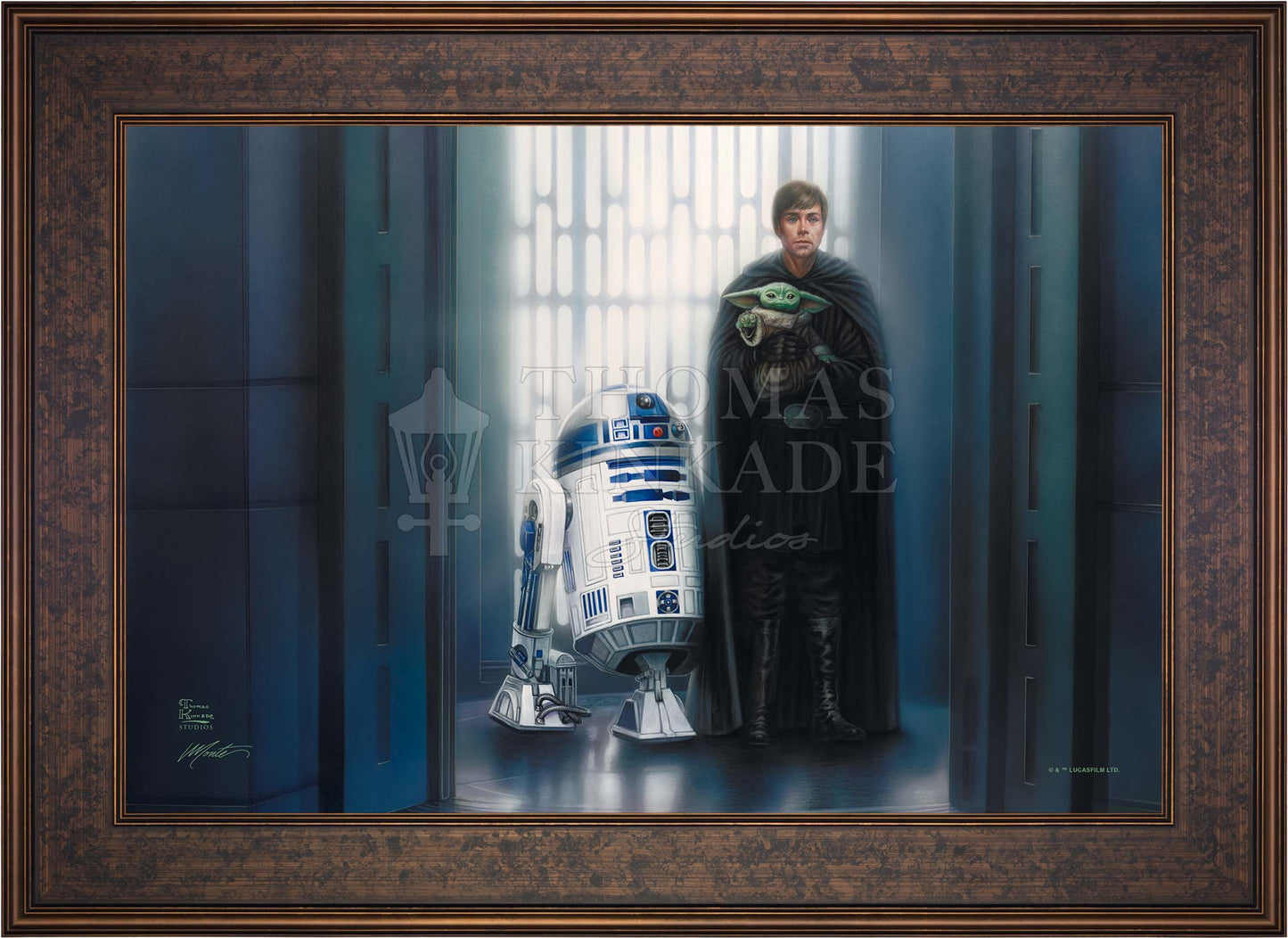 The Mandalorian™ - In Good Hands - Framed Limited Edition Canvas (SN - Standard Number) - 27.5" x 36.5"