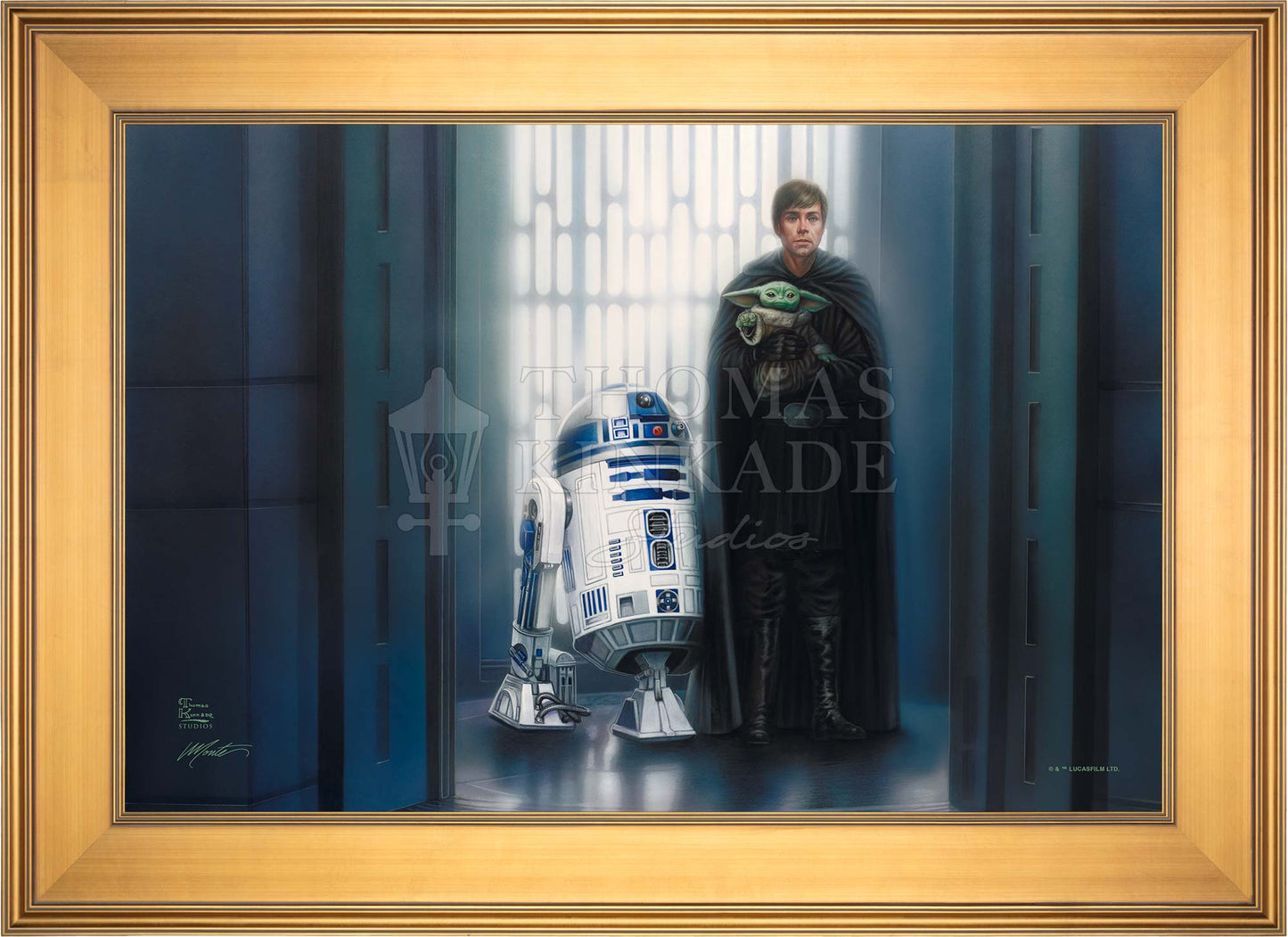 The Mandalorian™ - In Good Hands - Framed Limited Edition Canvas (SN - Standard Number) - 27.5" x 36.5"