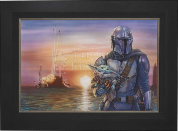 The Mandalorian™ - A New Direction - Framed Limited Edition Canvas (SN - Standard Number) - 27.5" x 36.5"
