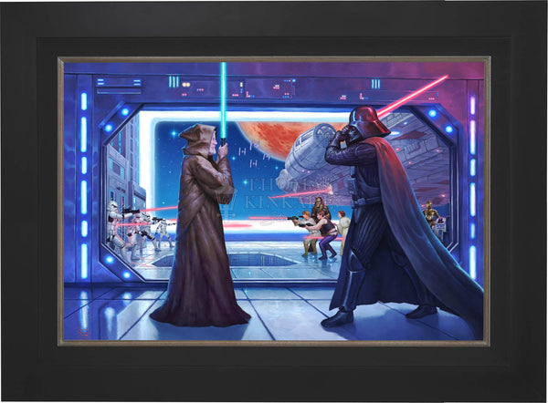 Obi-Wan's™ Final Battle - Framed Limited Edition Canvas (SN - Standard Number) - 27.5" x 36.5"